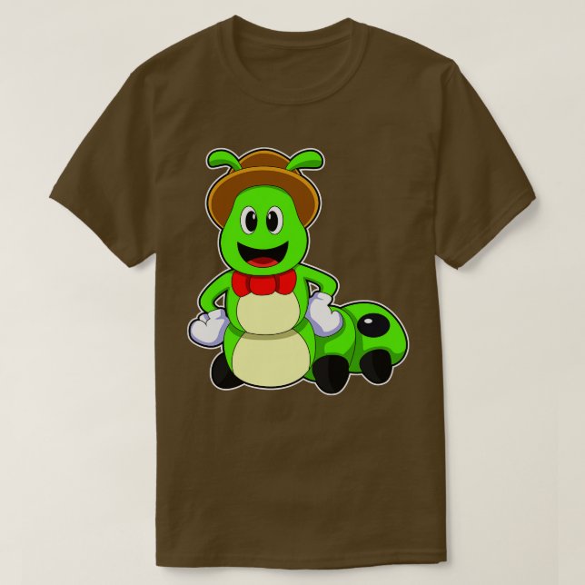 Raupe mit Hat T-Shirt (Design vorne)