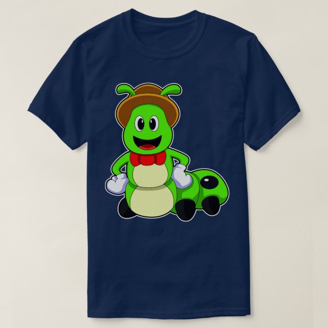 Raupe mit Hat T-Shirt (Design vorne)