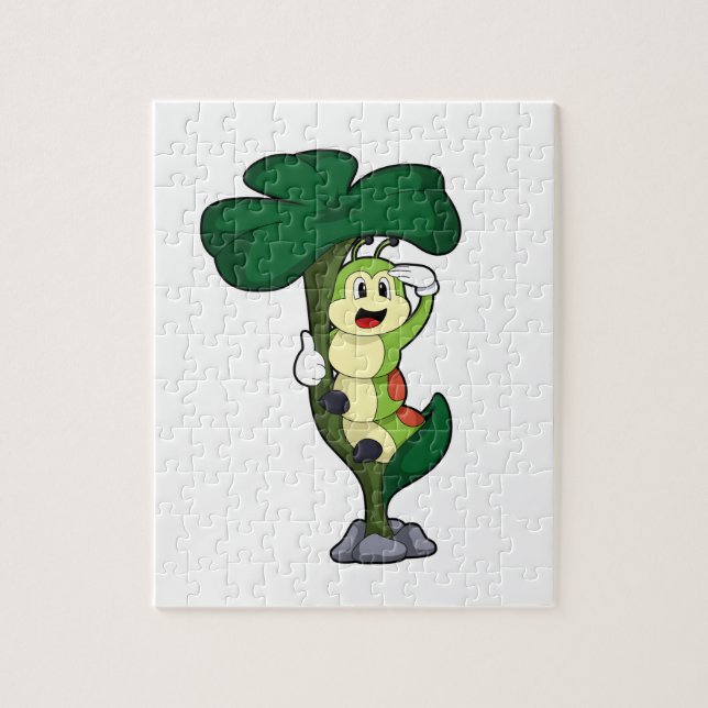 Raupe mit Leaf (Vertikal)