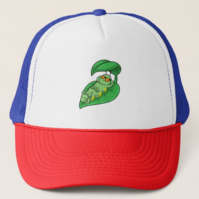Raupe mit Leaf Truckerkappe (Vorderseite)