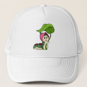 Raupe mit Leaf Truckerkappe