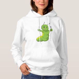 Raupe mit Löffel und Gabel Hoodie