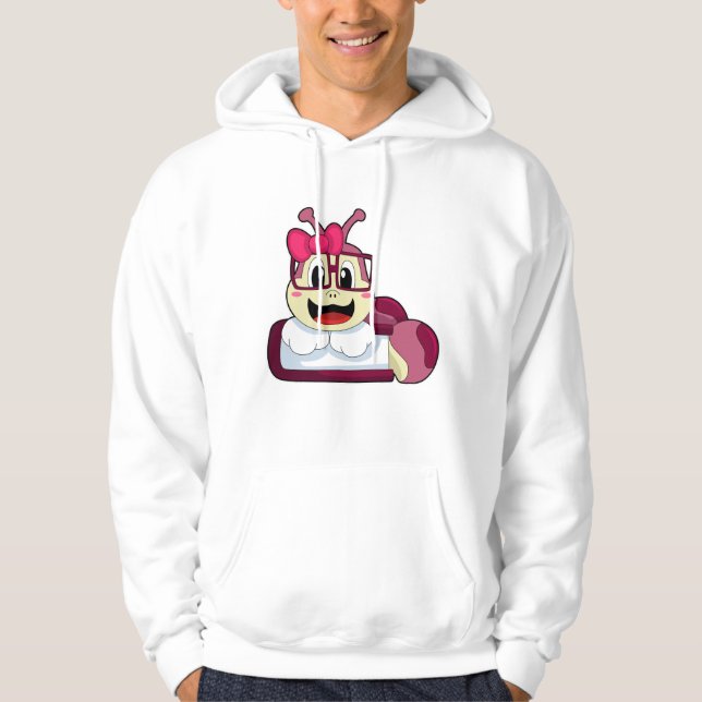 Raupe mit Ribbon Hoodie (Vorderseite)