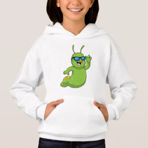 Raupe mit Sonnenbrille Hoodie