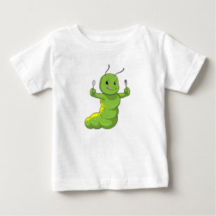 Raupe mit Spoon und Fork Baby T-shirt