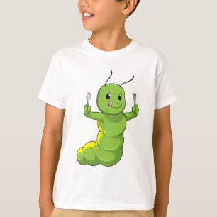 Raupe mit Spoon und Fork T-Shirt