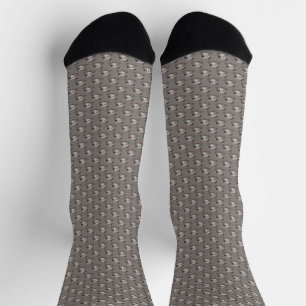 Raupe Pilz Muster Socken