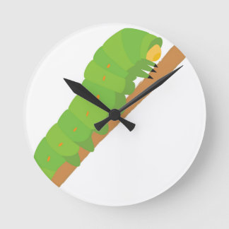 Raupe Runde Wanduhr