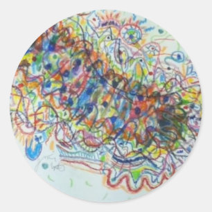 Raupe Runder Aufkleber