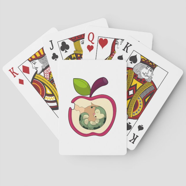 Raupe Schlafapfel Spielkarten (Rückseite)