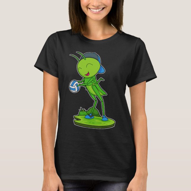 Raupe Volleyball-Spieler Volleyball T-Shirt (Vorderseite)