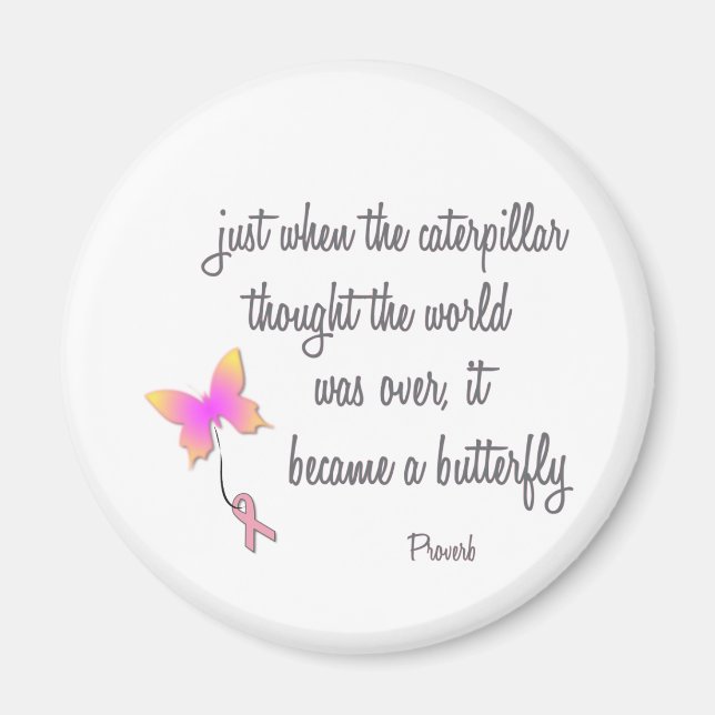 Raupe wurde zum Schmetterling Magnet (Vorne)