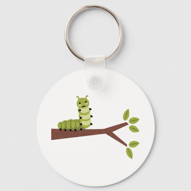 Raupe zu Twig Schlüsselanhänger (Vorderseite)