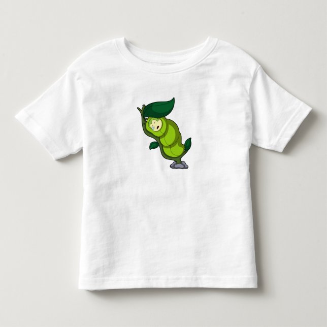Raupe zum Schlafen mit Leaf Kleinkind T-shirt (Vorderseite)