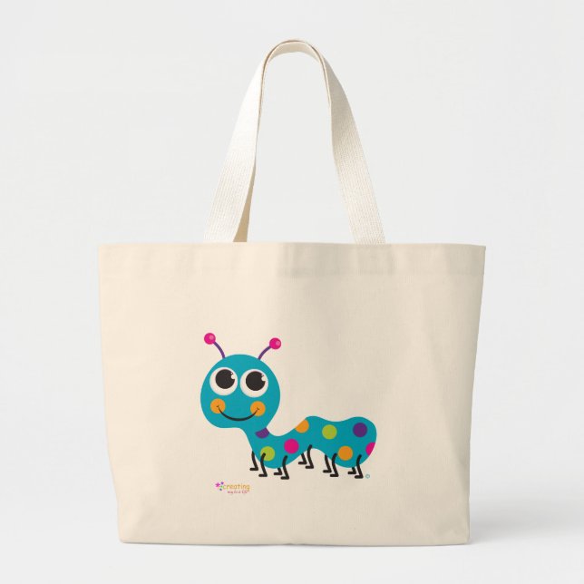 Raupen-klassische Taschen-Tasche Jumbo Stoffbeutel (Vorne)