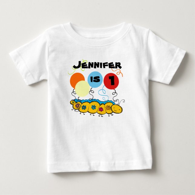 Raupen-kundengerechter Geburtstags-T - Shirt (Vorderseite)
