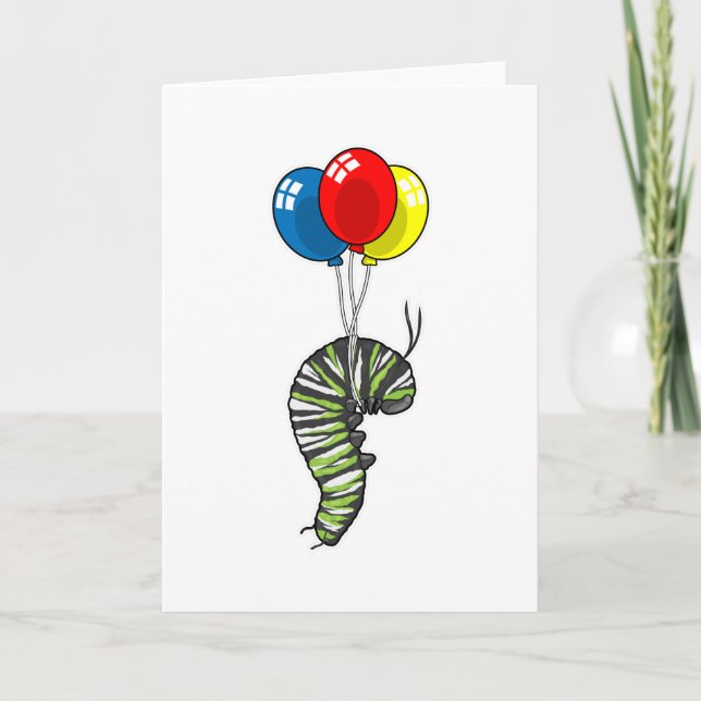 Raupenballon Karte (Vorderseite)