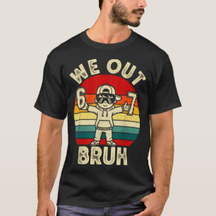 Raus Alter 67 letzter Schultag Kinder Junge sechs  T-Shirt