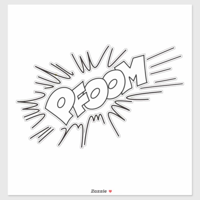 Rauschen-Comicen-onomatopoeia-Sound Aufkleber (Blatt)