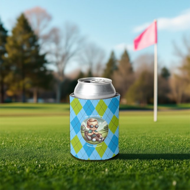 Raute Boy's Geburtstag Dosenkühler (Golf Argyle Boy's Birthday Can Cooler)
