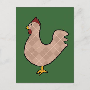 Raute Folk Art Rooster Postkarte