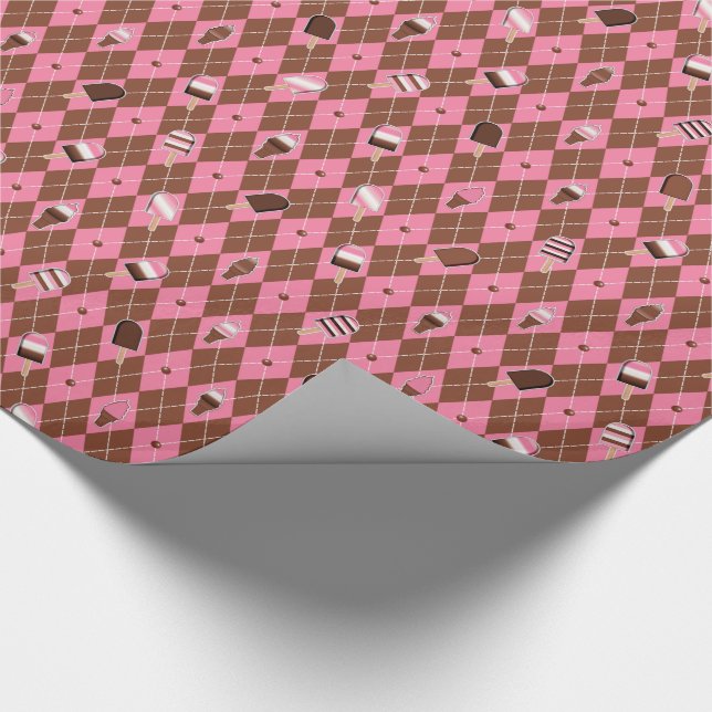 Raute-GIFT-WRAPPING-PAPIER Geschenkpapier (Ecke)