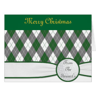 Raute karierte Weihnachtskarte.