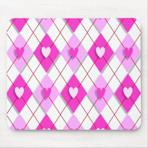 Raute lila Hearts Mousepad