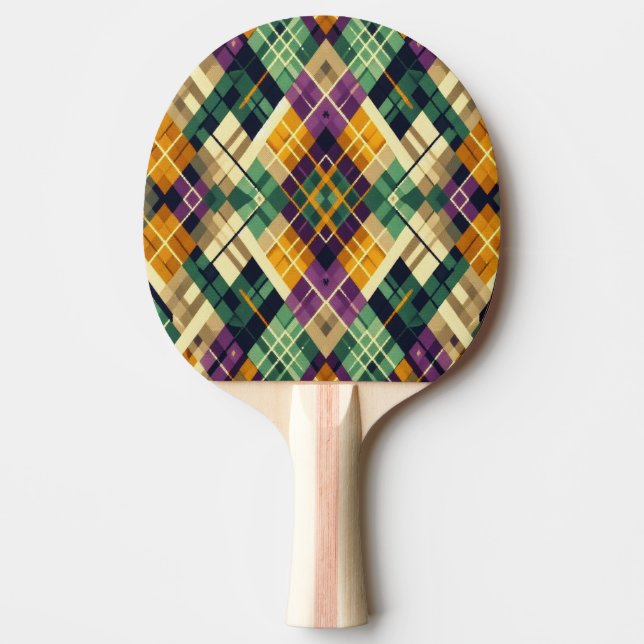 Raute Mardi Gras lila grün Tischtennis Schläger (Vorderseite)