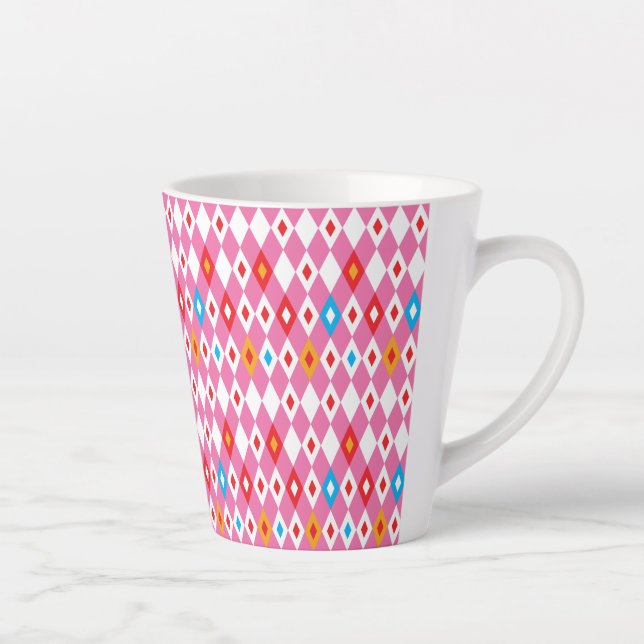 Raute-Muster Milchtasse (Rechts)