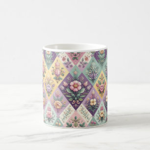 Raute pastellfarben Osterfeier/Frühling Kaffeetasse