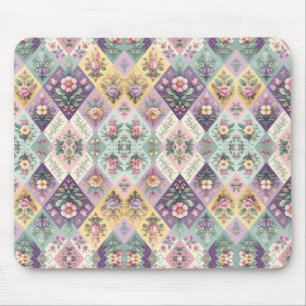 Raute pastellfarben Osterfeier/Frühling Mousepad