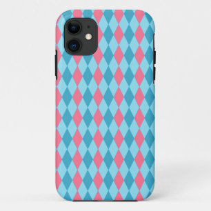Raute Rosa Blau Case-Mate iPhone Hülle