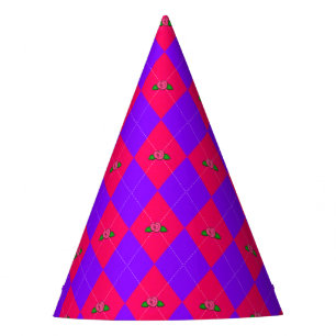 Raute Rosenknospe-PAPER PARTY HATS Partyhütchen