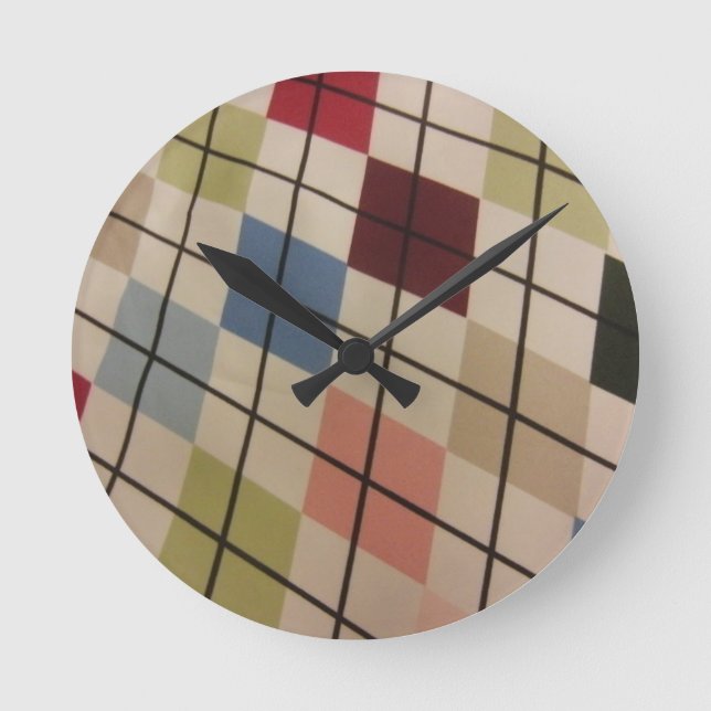 Raute Runde Wanduhr (Vorderseite)