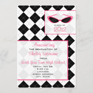 Raute & Sonnenbrille 2012 Graduation Ankündigung