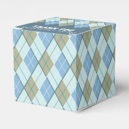 Raute Stil Blau brauner Golf Danke Geschenkboxen Geschenkschachtel