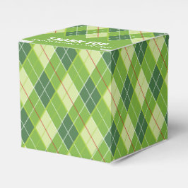 Raute-Stil Grün Golf Danke Geschenkboxen Geschenkschachtel
