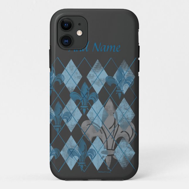 Rauten-Lilie kundenspezifischer iPhone 5 Fall Case-Mate iPhone Hülle (Rückseite)