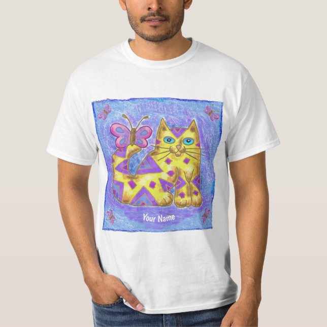 Rautenkatze T-Shirt (Vorderseite)