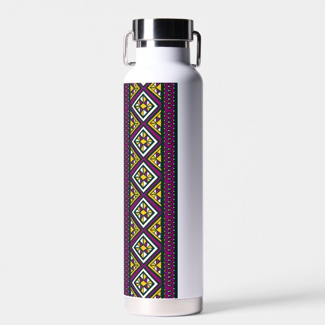 Rautenmuster, Knöchelflasche Trinkflasche (Vorne)