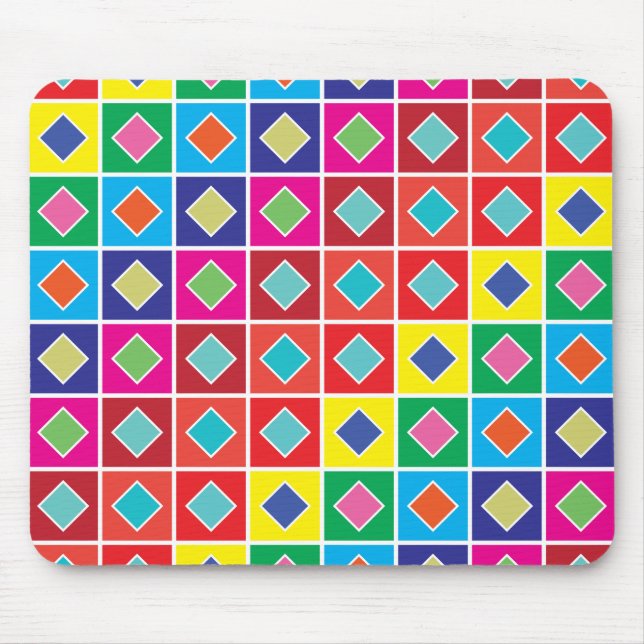 Rautenquadrat Mousepad (Vorne)