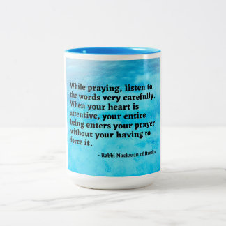 Rav Nachman of Breslov mug Zweifarbige Tasse