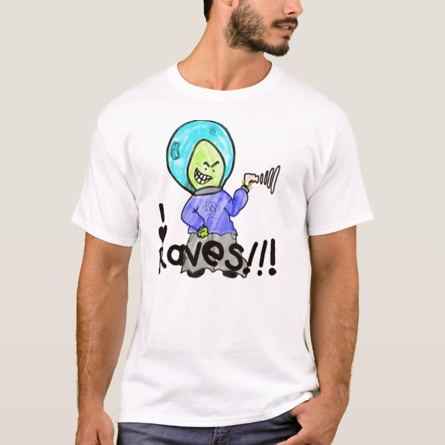 Rave - besonders angefertigt T-Shirt (Vorderseite)