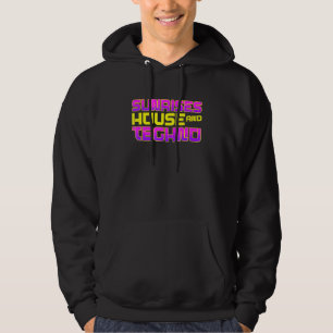 Rave DJ EDM Sunrise House und Techno Hoodie