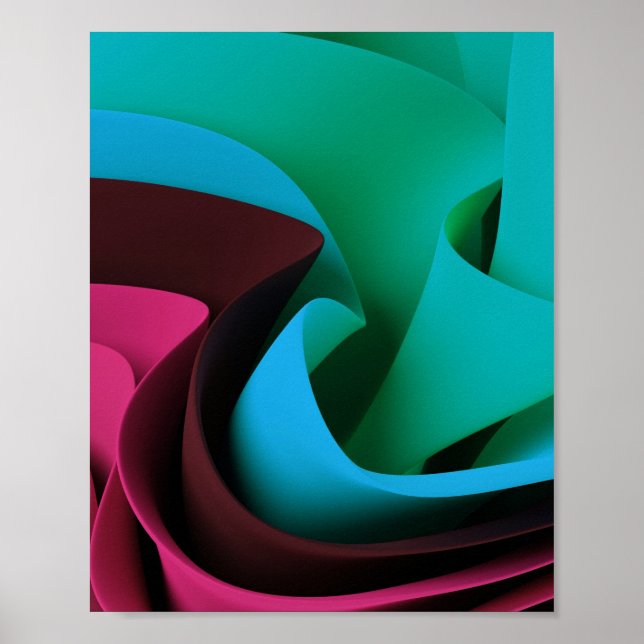 Rave Flow Movement Design Poster (Vorne)