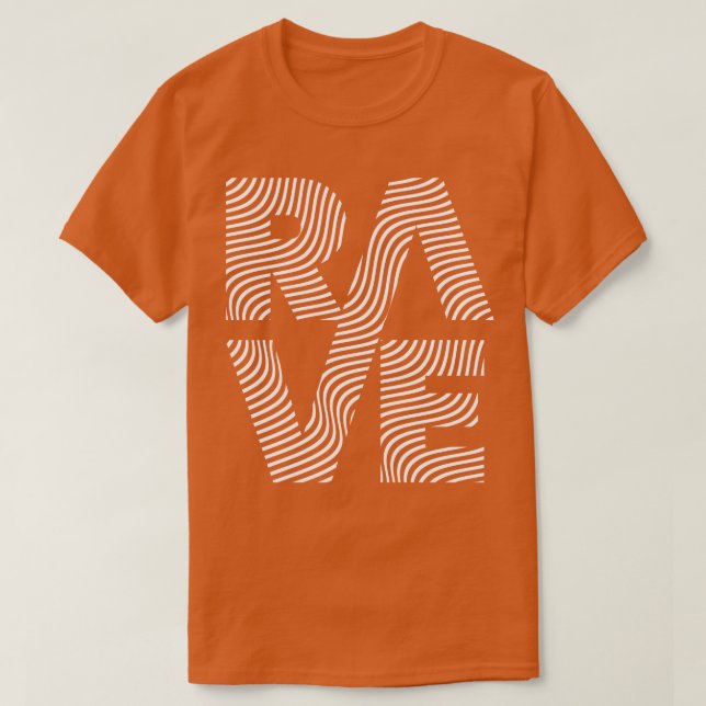 Rave Lines Design T-Shirt (Design vorne)