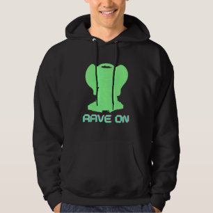 Rave On Edm Musik Festival Rave Hoodie