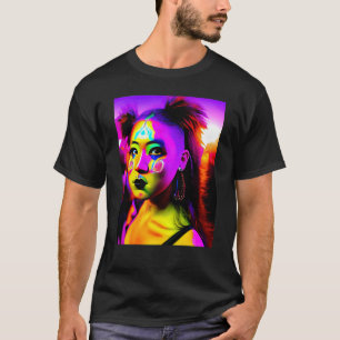 Rave Party Psychedelic EDM Trance Club DJ Neon 12 T-Shirt