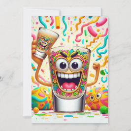 Rave Party Shot Glass – vibrant Fun  Einladung